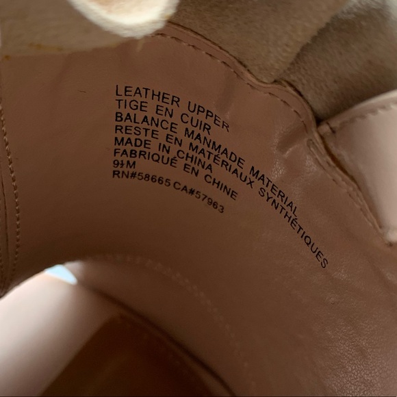 14th & Union Chunky Heel Blush Leather Mules - Picture 8 of 10